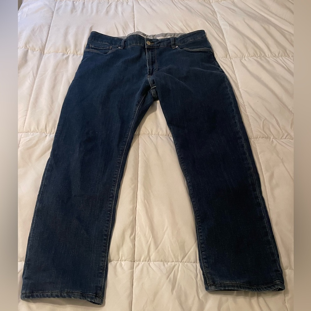 Peter Millar Men's Relaxed Jeans - Dark Blue